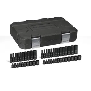 GearWrench 48 Piece 1/4 Inch Drive 6 Point Standard & Deep Impact SAE/Metric Socket Set