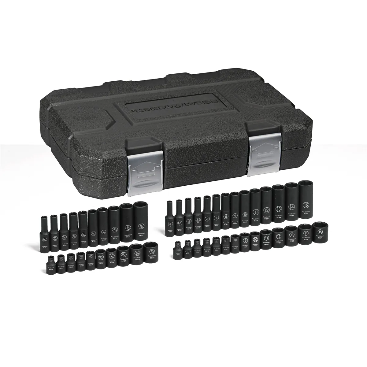 GearWrench 48 Piece 1/4 Inch Drive 6 Point Standard & Deep Impact SAE/Metric Socket Set