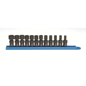 GearWrench 12 Piece 1/4 Inch Drive 6 Point Standard Universal Impact Metric Socket Set