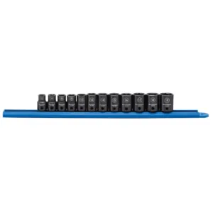 GearWrench 12 Piece 3/8 Inch Drive 6 Point Standard Impact Metric Socket Set