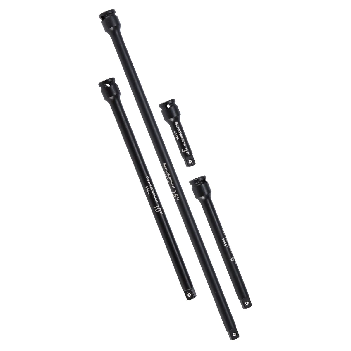 GearWrench 4 Piece 3/8 Inch Drive Impact Extension Set 3 Inch, 6 Inch, 10 Inch & 15 Inch