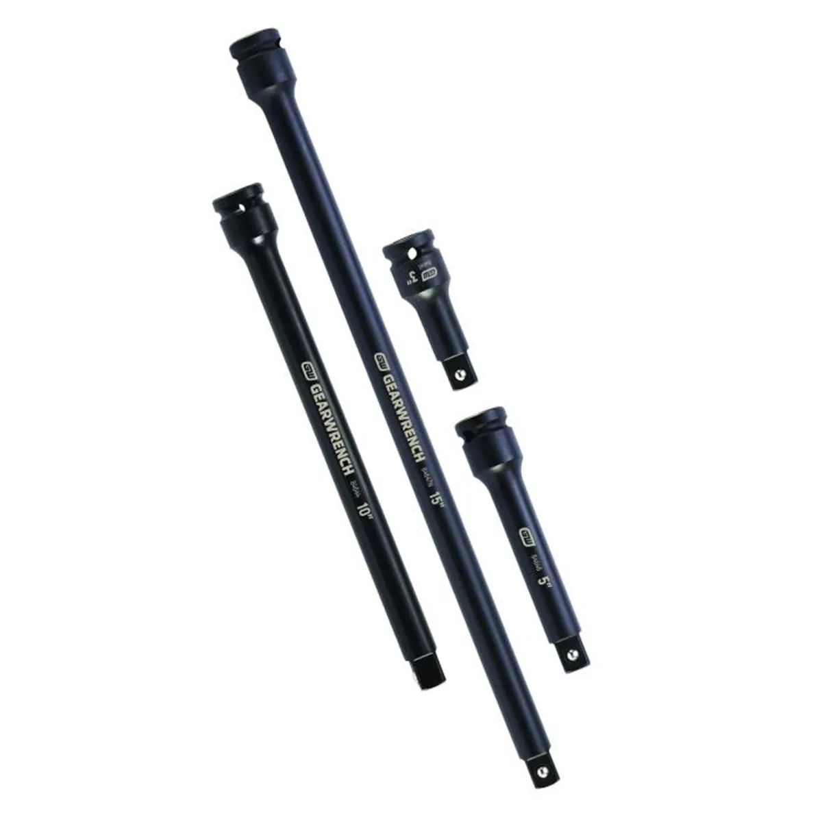 GearWrench 4 Piece 1/2 Inch Drive Impact Extension Set 3 Inch, 5 Inch, 10 Inch & 15 Inch