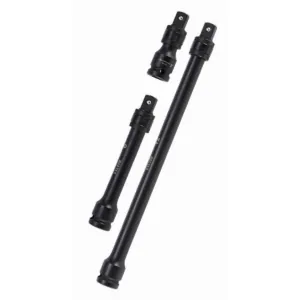 GearWrench 3 Piece 1/2 Inch Drive Locking Impact Extension Set 3 Inch, 6 Inch & 12 Inch