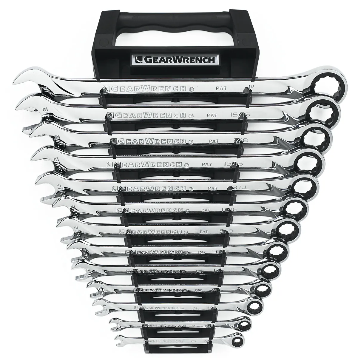 GearWrench 13 Piece 72-Tooth 12 Point XL Ratcheting Combination SAE Wrench Set
