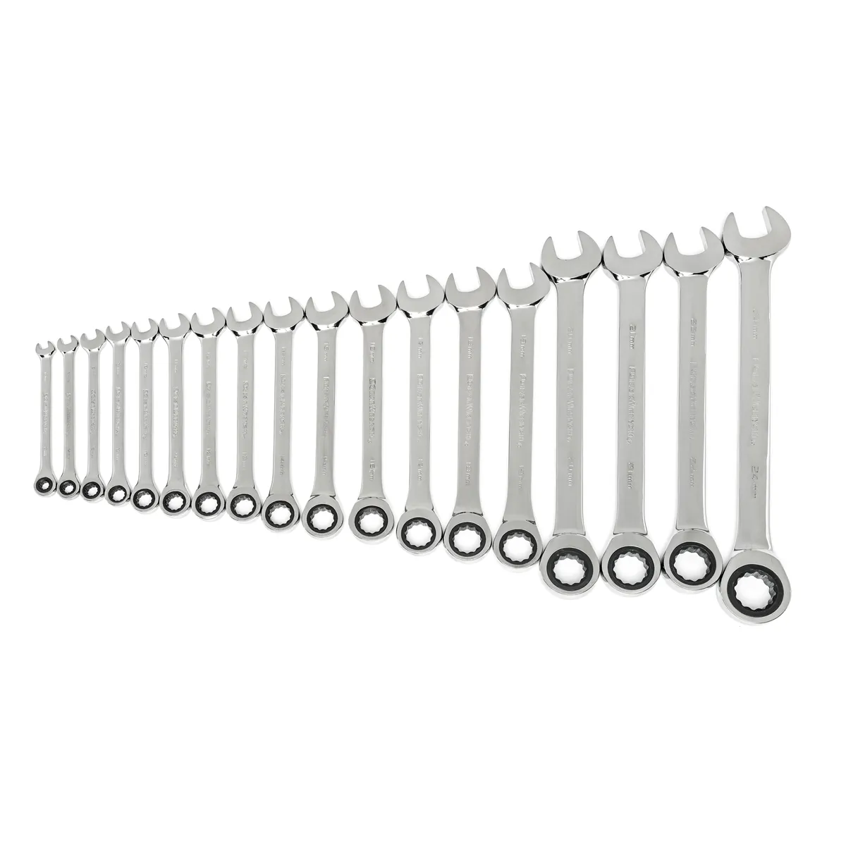 GearWrench 18 Piece 72-Tooth 12 Point Ratcheting Combination Metric Wrench Set
