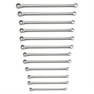 GearWrench 12 Piece 72-Tooth 12 Point XL GearBox Double Box Ratcheting Metric Wrench Set