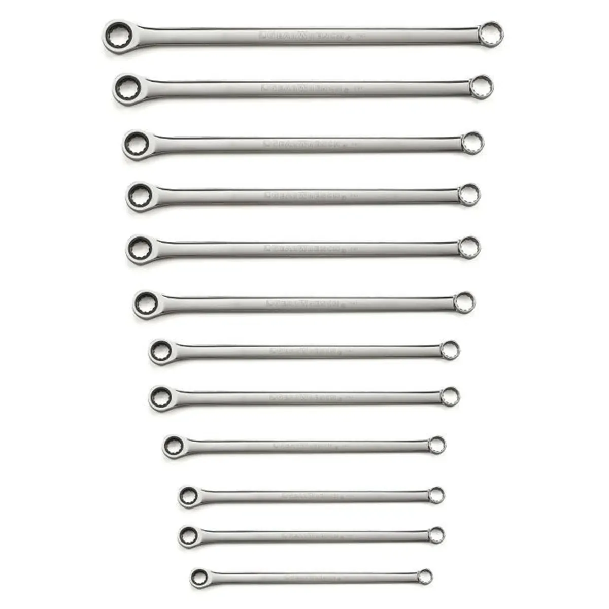 GearWrench 12 Piece 72-Tooth 12 Point XL GearBox Double Box Ratcheting Metric Wrench Set