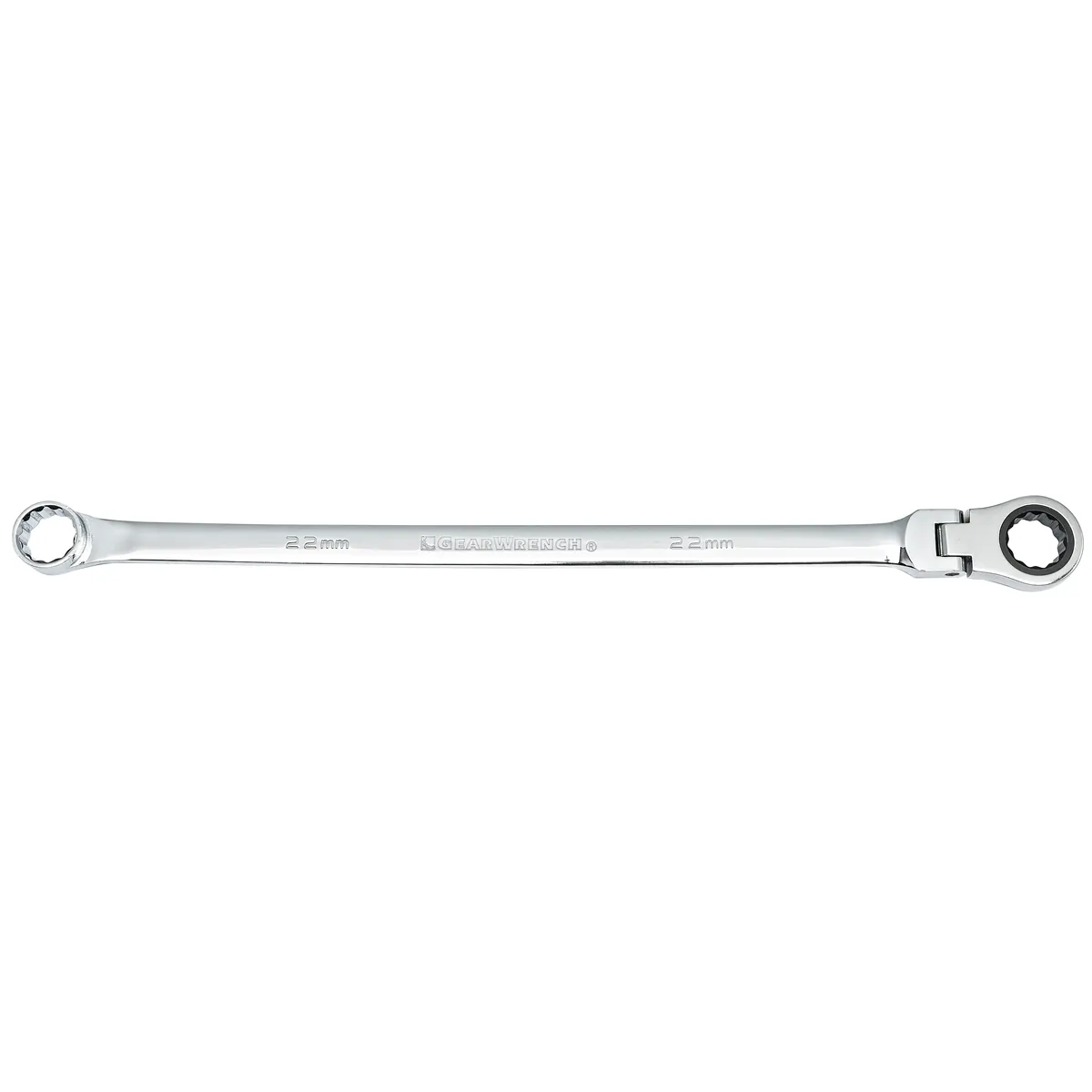 GearWrench 22mm 72-Tooth XL GearBox Flex Head Double Box Ratcheting Wrench