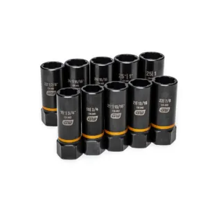 GearWrench 10 Piece 1/2 Inch Drive Bolt Biter Deep Extraction Socket Set
