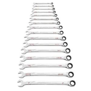 GearWrench 16 Piece 120XP Universal Spline XL Ratcheting Combination SAE Wrench Set