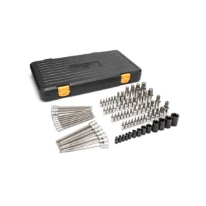 GearWrench 80 Piece 1/4 Inch, 3/8 Inch & 1/2 Inch Drive Hex/Ball End Hex/Tamper Proof Torx/E-Torx/Torx Bit Socket Set