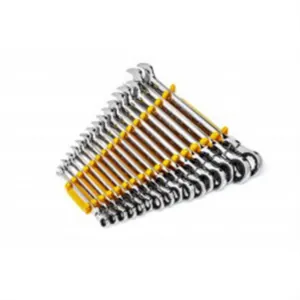 GearWrench 16 Piece 90-Tooth 12 Point Flex Head Ratcheting Combination Metric Wrench Set