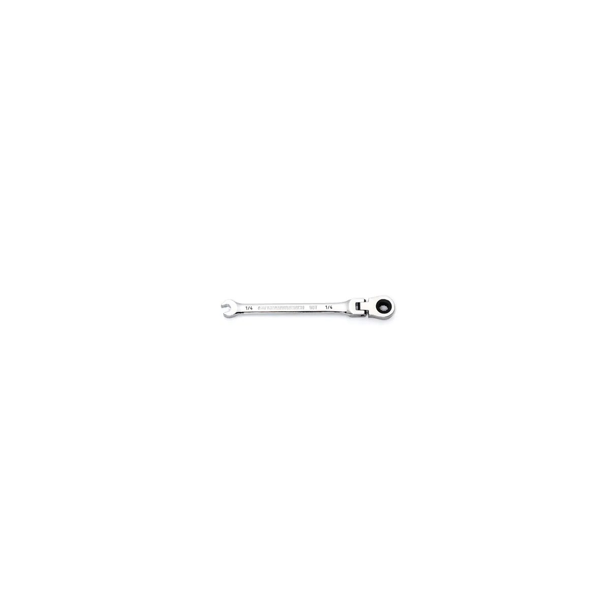 GearWrench 1/4 Inch 90-Tooth 12 Point Flex Head Ratcheting Combination Wrench