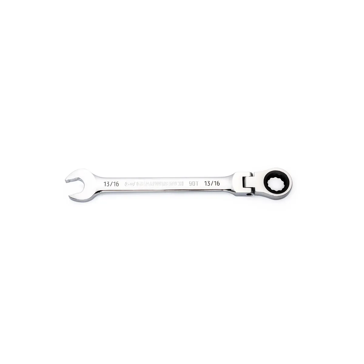 GearWrench 13/16 Inch 90-Tooth 12 Point Flex Head Ratcheting Combination Wrench