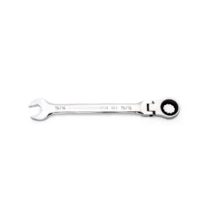 GearWrench 15/16 Inch 90-Tooth 12 Point Flex Head Ratcheting Combination Wrench
