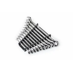 GearWrench 10 Piece 90-Tooth 12 Point SAE Combination Ratcheting Wrench Set