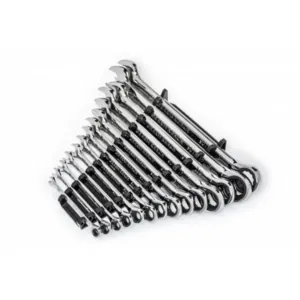 GearWrench 14 Piece 90-Tooth 12 Point SAE Combination Ratcheting Wrench Set
