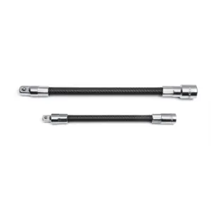 GearWrench 2 Piece 1/4 Inch & 3/8 Inch Drive Flex Extension Set 6 Inch & 8 Inch