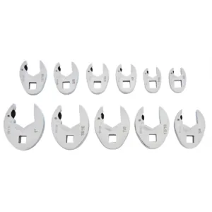 GearWrench 11 Piece 3/8 Inch Drive Ratcheting Crowfoot SAE Wrench Set