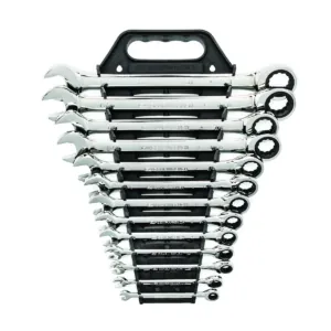 GearWrench 13 Piece 72-Tooth 12 Point Ratcheting Combination SAE Wrench Set