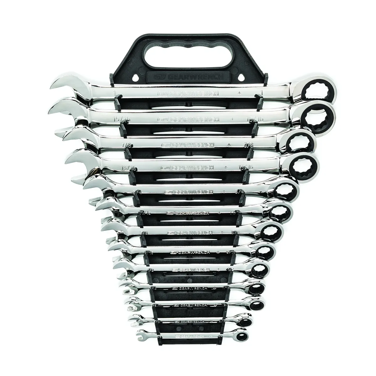 GearWrench 13 Piece 72-Tooth 12 Point Ratcheting Combination SAE Wrench Set