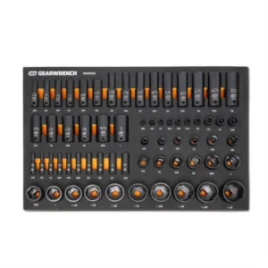 GearWrench 63 Piece 1/4", 3/8", 1/2" Drive 6 Point SAE Impact Socket Set in Foam Storage Tray