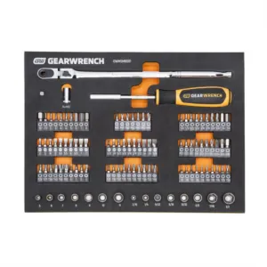 GearWrench 105 Piece 1/4" Drive Slim Head Mechanics Tool Set in Foam Storage Tray
