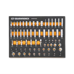 GearWrench 68 Piece 1/4" Dr Master SAE Socket Set in Foam Storage Tray