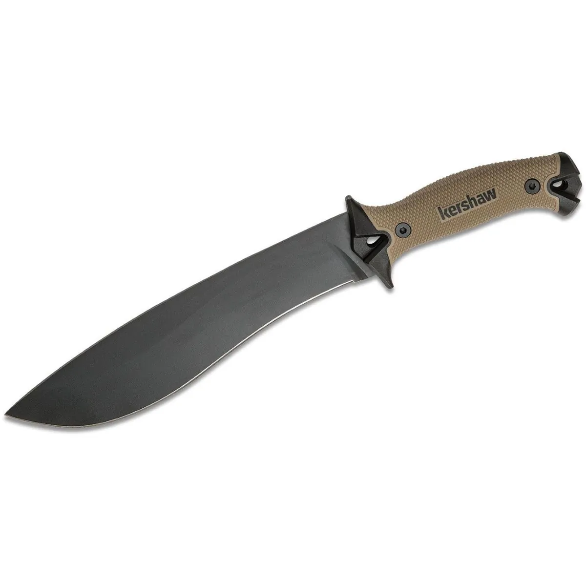 Kershaw Camp 10 Recurve Fixed Blade Machete with Nylon Sheath - Tan/Black