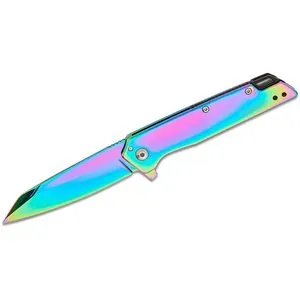 Kershaw Misdirect Assisted Open Frame Lock Reverse Tanto Blade EDC Folding Pocket Knife - Rainbow