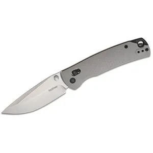 Kershaw Sequence Manual Open Liner Lock 8Cr13MoV Drop Point Blade with Stonewashed finish Folding Pocket Knife - Gray