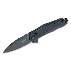 Kershaw Monitor Manual Open DuraLock Spear Point Blade EDC Folding Pocket Knife - Black