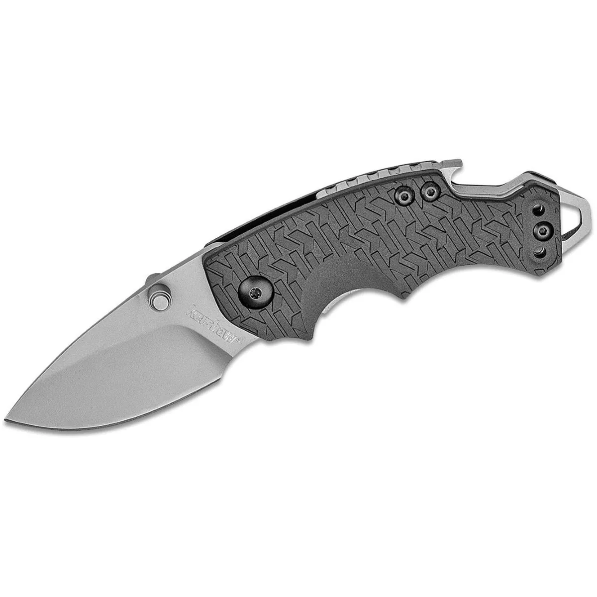 Kershaw Shuffle Multifunction Manual Open Inset Liner Lock Drop Point Blade EDC Folding Pocket Knife - Black