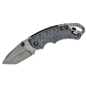 Kershaw Shuffle II Multifunction Manual Open Inset Liner Lock American Tanto Blade EDC Folding Pocket Knife with BlackWash Finish - Black