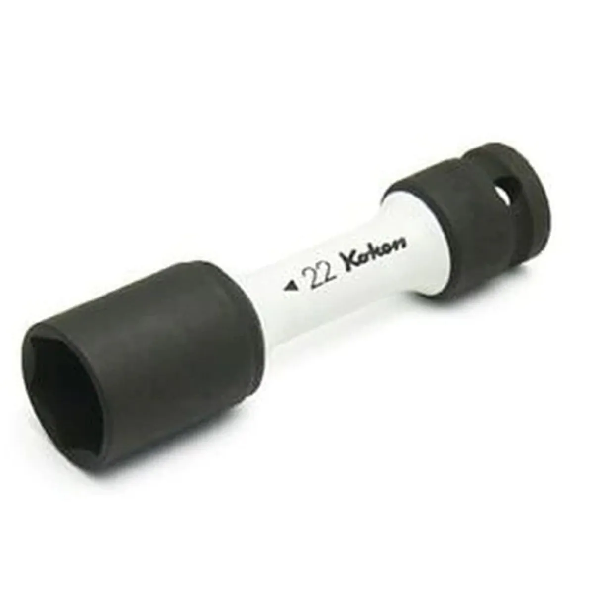 Ko-ken USA 1/2 Sq. Dr. Wheel Nut Socket 22mm Extra Thin walled Length 110mm Color coded Protector