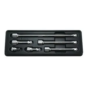 Ko-ken USA 3/8 inch Square Drive Wobble Fix Offset Extension Bar Set - 6 Piece 32 mm - 250 mm