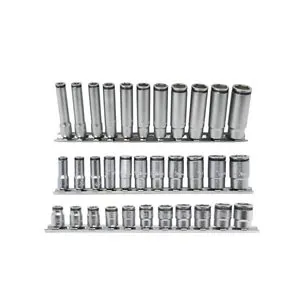 Ko-ken USA 1/4" Nut Grip Bundle with Short, Semi-Deep, and Deep 11 piece Socket Sets