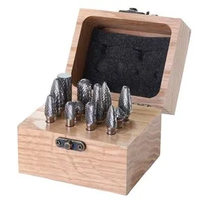 KnKut 12 Piece Carbide Burr Set with 1/4-inch Shanks
