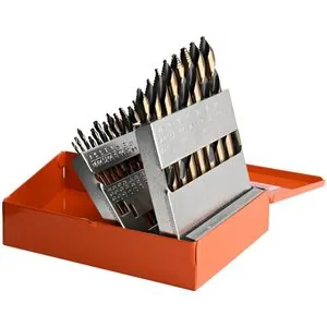 KnKut KnKut 21 Piece Mechanics Length Step Point Drill Bit Set 1/16"-3/8" by 64ths