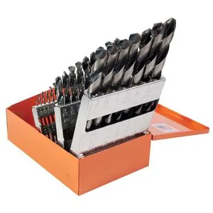 KnKut KnKut 29 Piece Jobber Length Drill Bit Set 1/16"-1/2" by 64ths 3/8" Reduced Shank