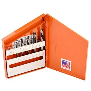 KnKut 5 Piece Left Hand Short Stubby Length Drill Bit Set