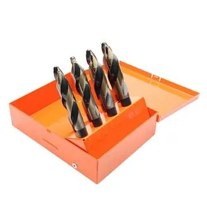 KnKut KnKut 8 Piece Step Point 1/2" Reduced Shank Drill Bit Set 9/16"-1" by 16ths