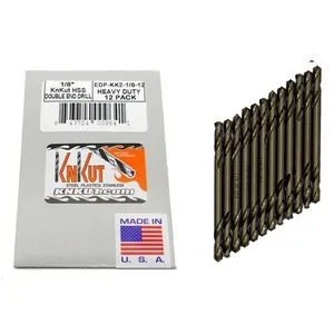 KnKut KnKut 12pc Pack of 1/8" Double End Drills