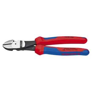 KNIPEX 8" HIGH LEVERAGE DIAGONAL CUTTERS-COMFORT GRIP