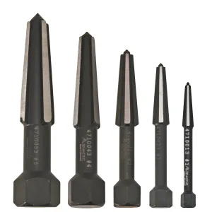 KNIPEX 5 Pc. Screw Extractor Double Edged Set