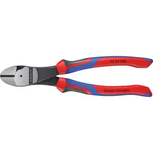 8" High Leverage 12° Angled Diagonal Cutters