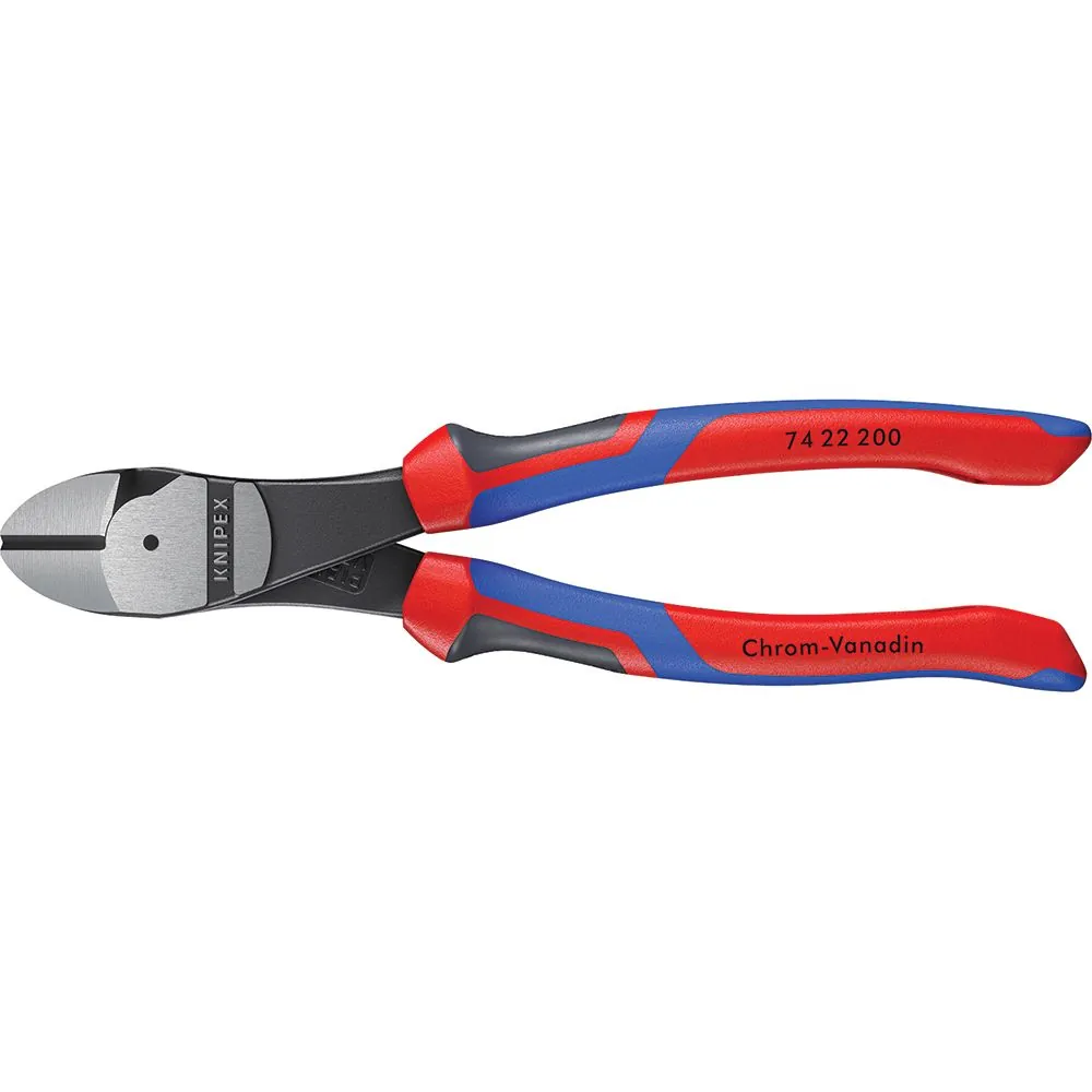 8" High Leverage 12° Angled Diagonal Cutters
