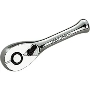 1/4"sq. SHORT RATCHET HANDLE 80mm Long