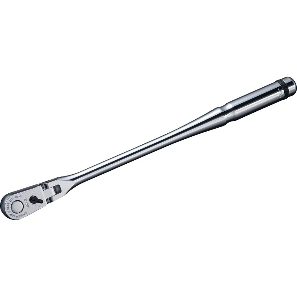 Ratchet 3/8" Flex Head Long 90 Tooth