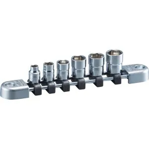 Socket Set 1/4" Drive Metric Standard 6 pt 6 pc